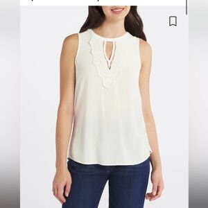NEW WITH TAGS!!! Daniel Rainn Sleeveless Keyhole Crochet Blouse